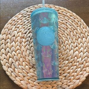 New Starbucks Blue and Purple Textured Tumbler